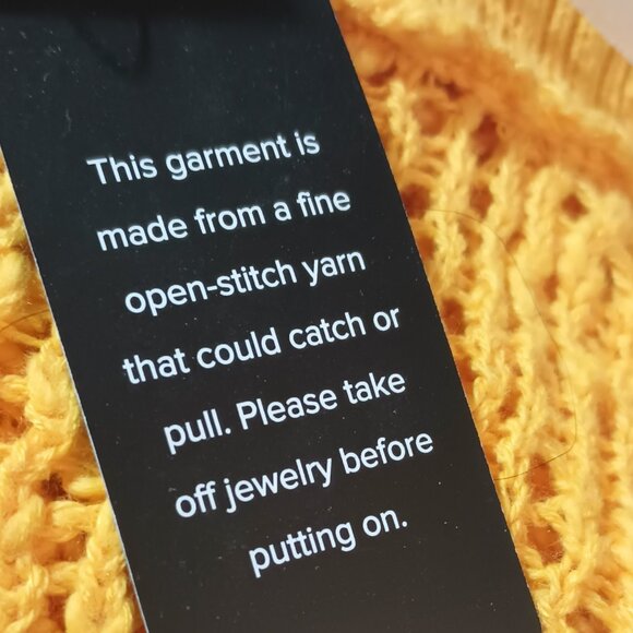 Torrid Yellow Open Stitch Cardigan 4X Short Sleeved Loose Fit Sweater Stretch - Picture 5 of 9